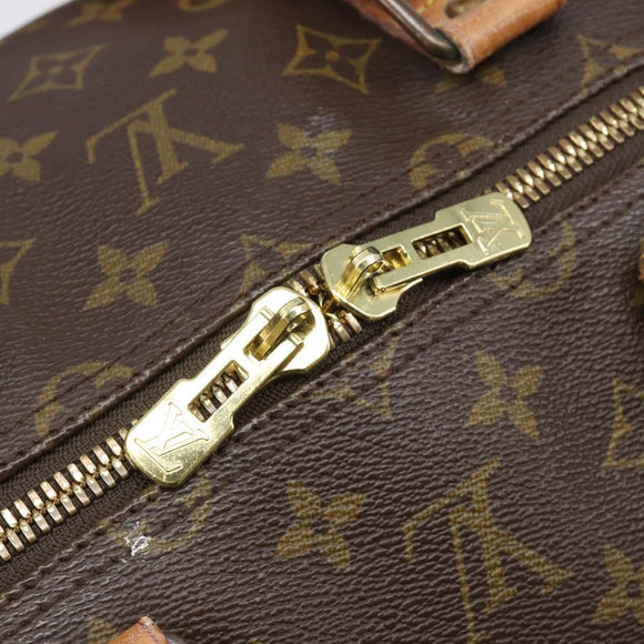 LOUIS VUITTON Monogram Keepall 55 Boston Bag M41424 LV Auth 203123