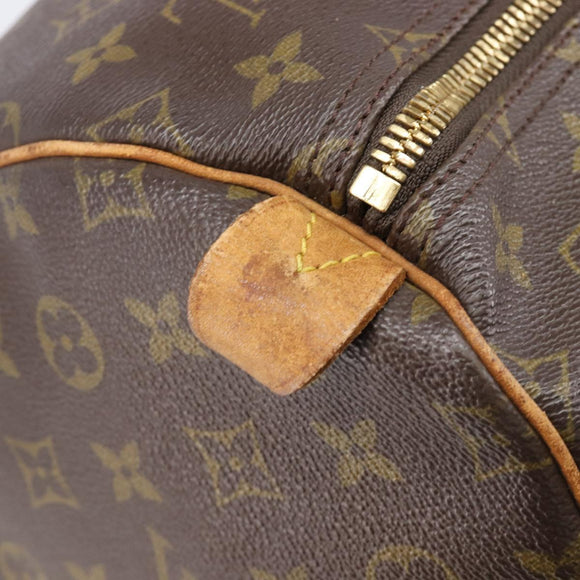 LOUIS VUITTON Monogram Keepall 55 Boston Bag M41424 LV Auth 203123