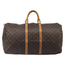 LOUIS VUITTON Monogram Keepall 55 Boston Bag M41424 LV Auth 203123-3