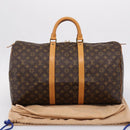 LOUIS VUITTON Monogram Keepall 50 Boston Bag M41426 LV Auth 203125V-12