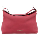 BURBERRY Shoulder Bag Leather Pink Gold Auth 203127-2
