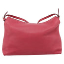 BURBERRY Shoulder Bag Leather Pink Gold Auth 203127-3