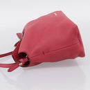 BURBERRY Shoulder Bag Leather Pink Gold Auth 203127-4
