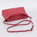 BURBERRY Shoulder Bag Leather Pink Gold Auth 203127-7