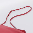 BURBERRY Shoulder Bag Leather Pink Gold Auth 203127-8