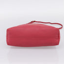 BURBERRY Shoulder Bag Leather Pink Gold Auth 203127-9