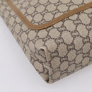 GUCCI GG Plus Supreme Web Sherry Line Tote Bag PVC Beige Gold Auth 203128-11