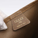 GUCCI GG Plus Supreme Web Sherry Line Tote Bag PVC Beige Gold Auth 203128-14