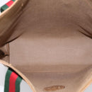 GUCCI GG Plus Supreme Web Sherry Line Tote Bag PVC Beige Gold Auth 203128-15