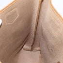GUCCI GG Plus Supreme Web Sherry Line Tote Bag PVC Beige Gold Auth 203128-16