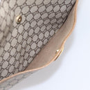GUCCI GG Plus Supreme Web Sherry Line Tote Bag PVC Beige Gold Auth 203128-18