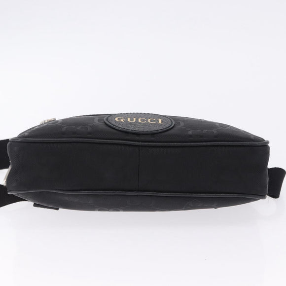 GUCCI GG Canvas Off The Grid Waist Bag Black Silver 631341 Auth 203130A