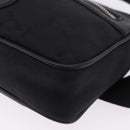 GUCCI GG Canvas Off The Grid Waist Bag Black Silver 631341 Auth 203130A-13