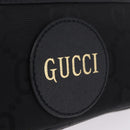 GUCCI GG Canvas Off The Grid Waist Bag Black Silver 631341 Auth 203130A-16