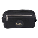 GUCCI GG Canvas Off The Grid Waist Bag Black Silver 631341 Auth 203130A-2