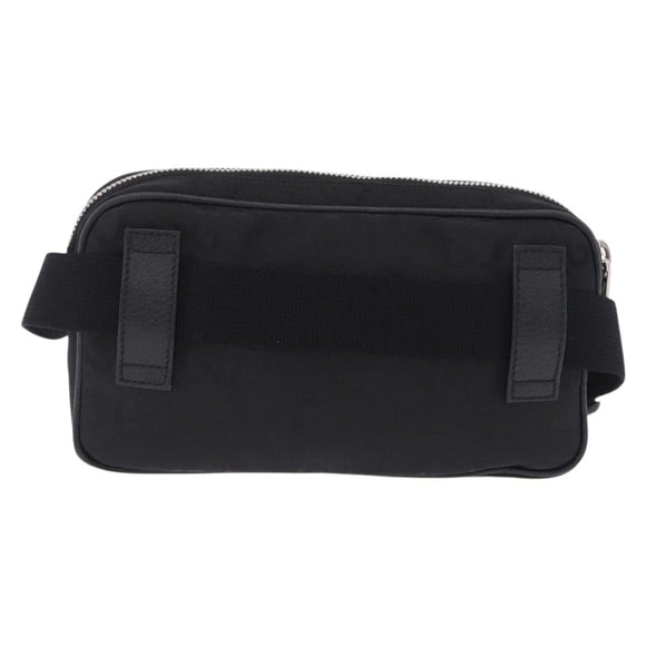 GUCCI GG Canvas Off The Grid Waist Bag Black Silver 631341 Auth 203130A