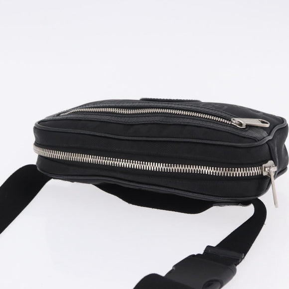 GUCCI GG Canvas Off The Grid Waist Bag Black Silver 631341 Auth 203130A