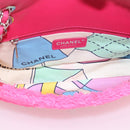 CHANEL Chain Shoulder Bag Pile Pink Silver CC Auth 203132SAM-9