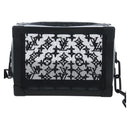 LOUIS VUITTON Monogram Mesh Soft Trunk Shoulder Bag Black M53964 LV Auth 203133M-13