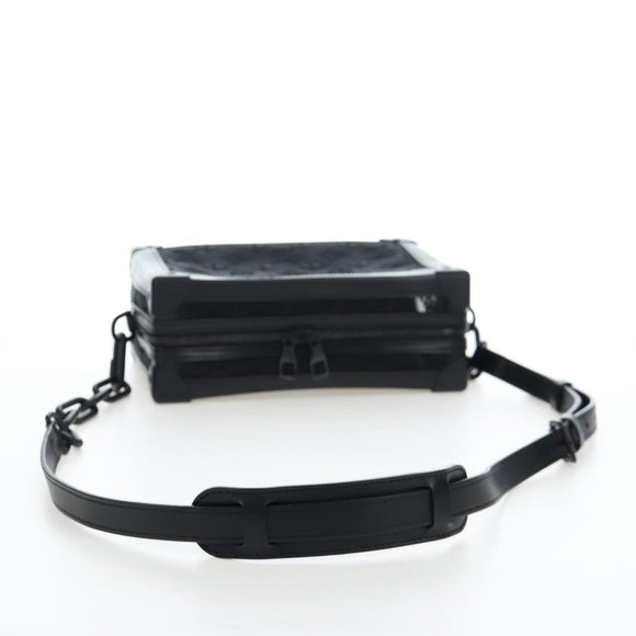 LOUIS VUITTON Monogram Mesh Soft Trunk Shoulder Bag Black M53964 LV Auth 203133M
