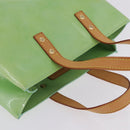 LOUIS VUITTON Vernis Reade PM Hand Bag Peppermint M91307 LV Auth 203136A-9