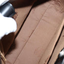 Burberrys Nova Check Shoulder Bag Canvas Beige Silver Auth 203137V-15