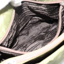 PRADA Chain Shoulder Bag Nylon Green Silver Auth 203138-22