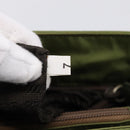 PRADA Chain Shoulder Bag Nylon Green Silver Auth 203138-12
