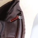 FENDI Zucca Canvas Mamma Baguette Shoulder Bag Beige Silver Auth 203140V-20