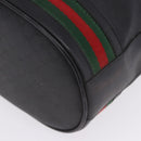 GUCCI Micro GG Supreme Web Sherry Line Bag PVC Black 001 116 0933 Auth 203142-13
