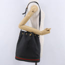 GUCCI Micro GG Supreme Web Sherry Line Bag PVC Black 001 116 0933 Auth 203142-27