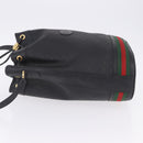 GUCCI Micro GG Supreme Web Sherry Line Bag PVC Black 001 116 0933 Auth 203142-5