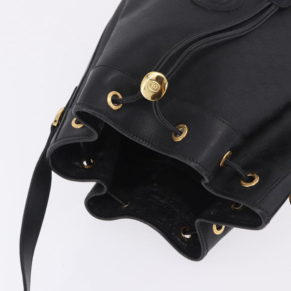 GUCCI Micro GG Supreme Web Sherry Line Bag PVC Black 001 116 0933 Auth 203142