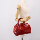 LOUIS VUITTON Vernis Montana Hand Bag Pomme Damour M90058 LV Auth 203143A-22
