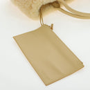 BOTTEGA VENETA Hand Bag Wool Beige Auth 203144M-18
