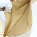 BOTTEGA VENETA Hand Bag Wool Beige Auth 203144M-21