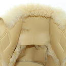 BOTTEGA VENETA Hand Bag Wool Beige Auth 203144M-23