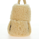 BOTTEGA VENETA Hand Bag Wool Beige Auth 203144M-3