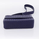 BOTTEGA VENETA INTRECCIATO Hand Bag Leather 2way Navy Auth 203145SAV-5
