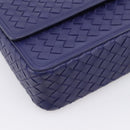 BOTTEGA VENETA INTRECCIATO Hand Bag Leather 2way Navy Auth 203145SAV-16