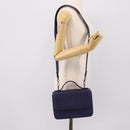 BOTTEGA VENETA INTRECCIATO Hand Bag Leather 2way Navy Auth 203145SAV-24