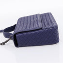 BOTTEGA VENETA INTRECCIATO Hand Bag Leather 2way Navy Auth 203145SAV-3