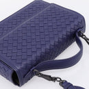 BOTTEGA VENETA INTRECCIATO Hand Bag Leather 2way Navy Auth 203145SAV-6
