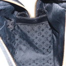 LOUIS VUITTON Stamp Bag PM Hand Bag Suede Gray Gold M95237 LV Auth 203148V-21