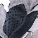 LOUIS VUITTON Stamp Bag PM Hand Bag Suede Gray Gold M95237 LV Auth 203148V-24