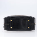 LOUIS VUITTON Stamp Bag PM Hand Bag Suede Gray Gold M95237 LV Auth 203148V-9