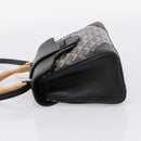 GOYARD Herringbone Saigon Hand Bag PVC 2way Black Silver Auth 203151SM-4