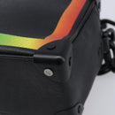 LOUIS VUITTON Taiga Rainbow Mini Soft Trunk Bag Black M30351 LV Auth 203152M-17