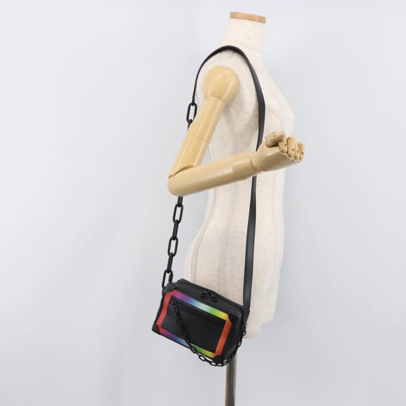 LOUIS VUITTON Taiga Rainbow Mini Soft Trunk Bag Black M30351 LV Auth 203152M