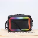 LOUIS VUITTON Taiga Rainbow Mini Soft Trunk Bag Black M30351 LV Auth 203152M-12